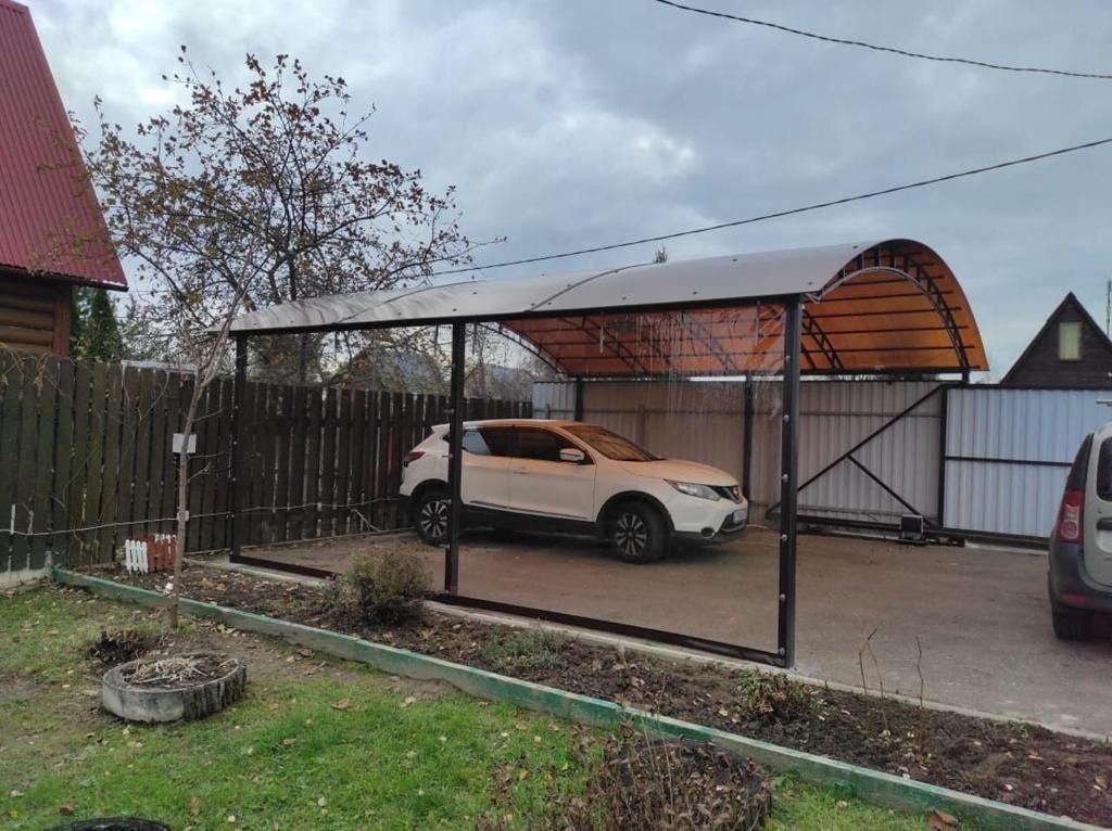 Прозрачные шторы ПВХ для навеса под автомобиль в Лакинске